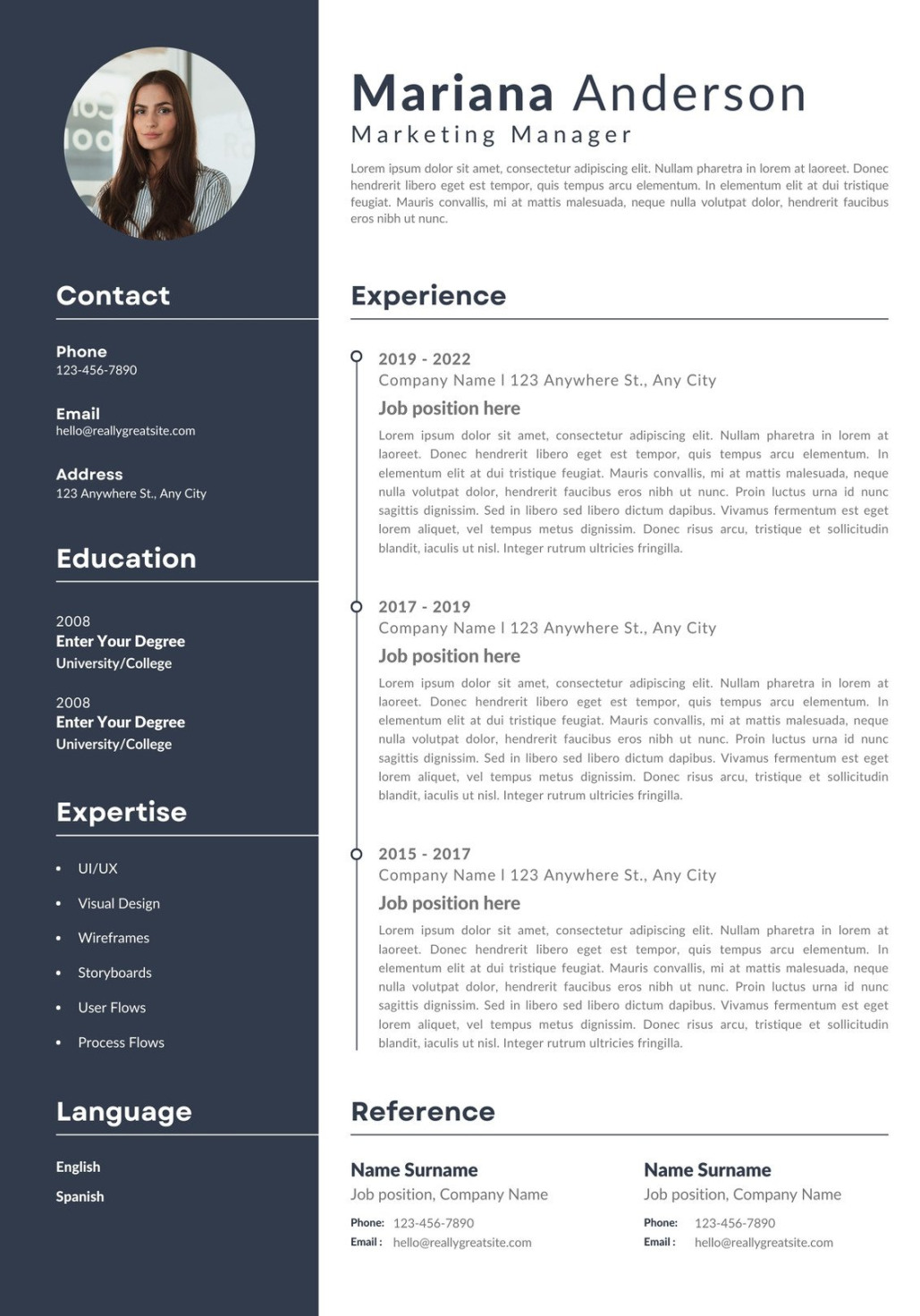 free professional simple resume templates to customize canva 0